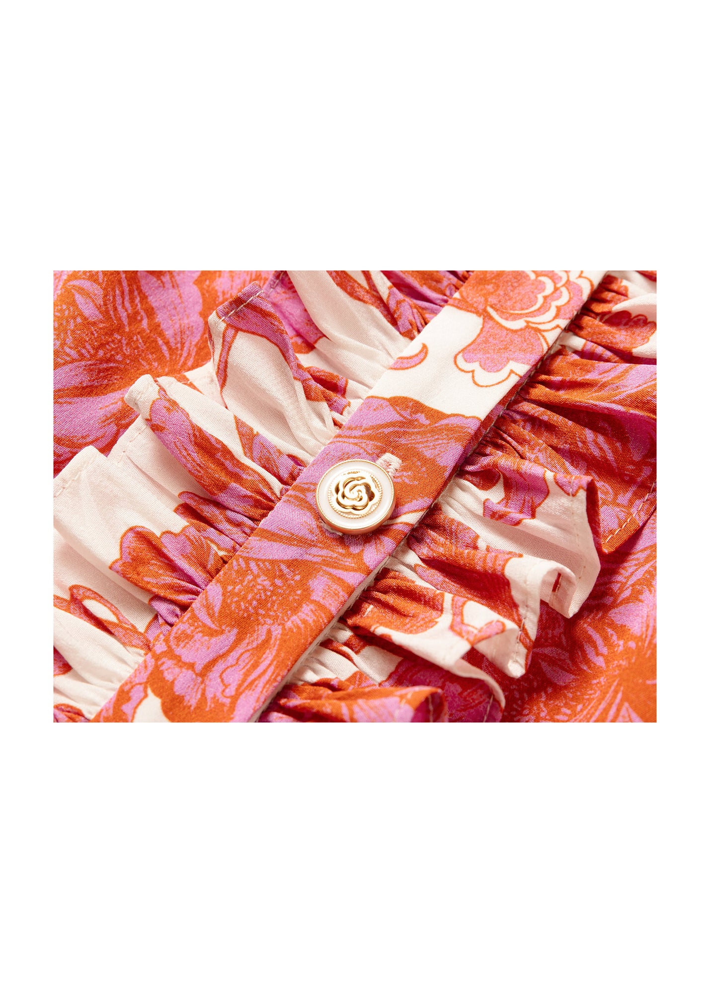 Silk Printed Dress | Pink