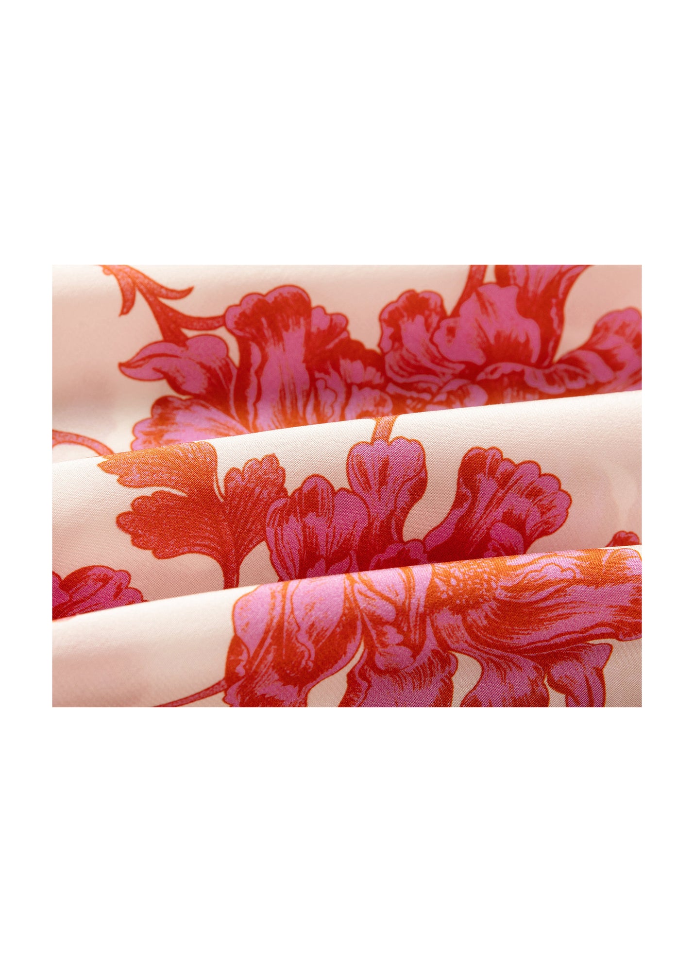 Silk Printed Dress | Pink