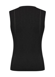Sleeveless Knit Top | Black