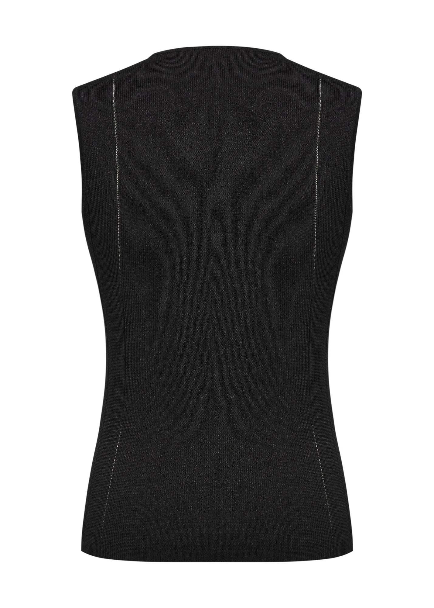 Sleeveless Knit Top | Black