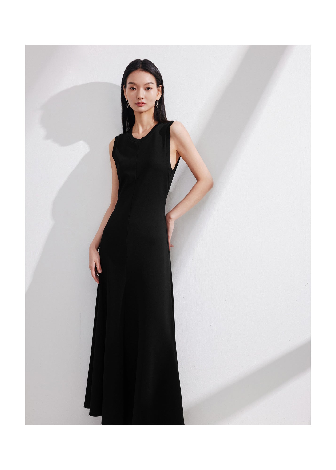 Sleeveless Maxi Dress | Black