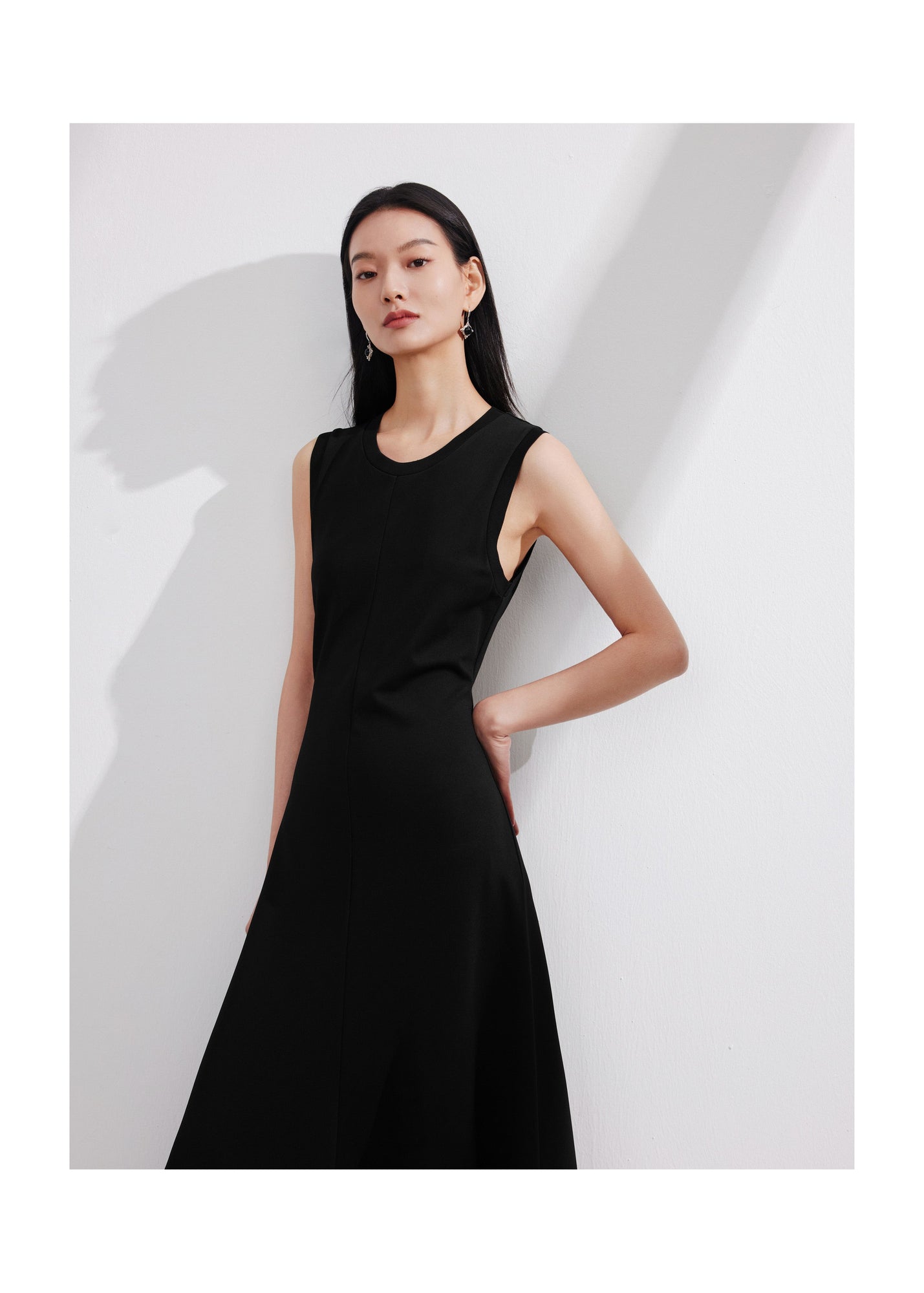 Sleeveless Maxi Dress | Black