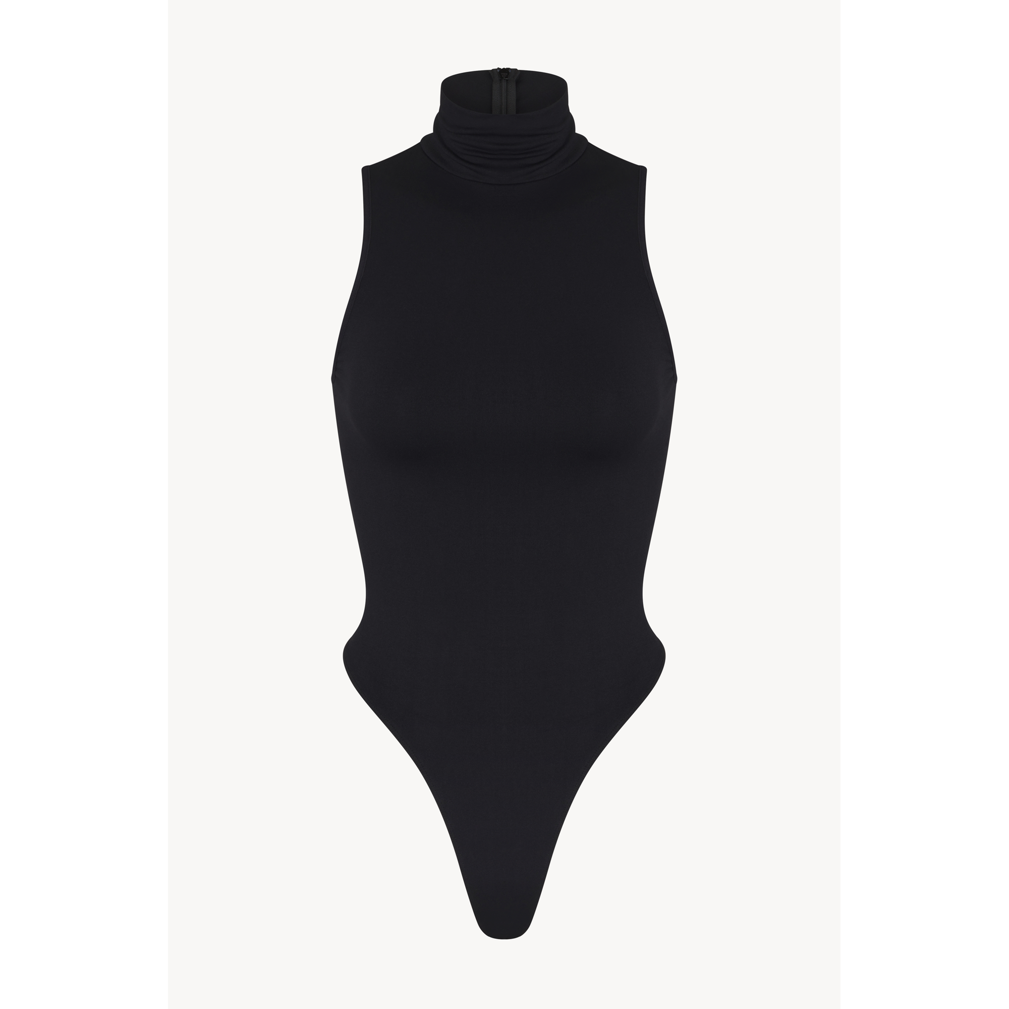 Sleeveless Turtleneck Bodysuit | Black