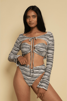 Nia Long Sleeve Top | Slub Knit