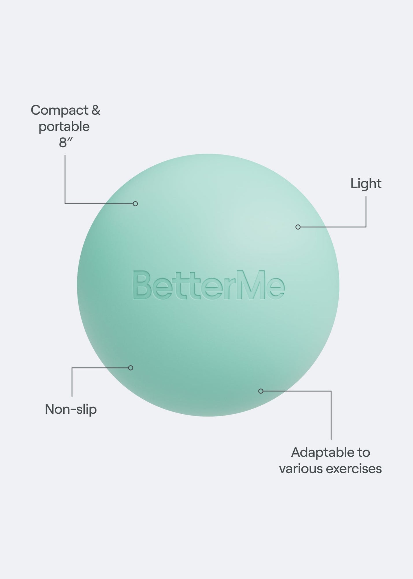 Soft Pilates Ball | Subtle Mint