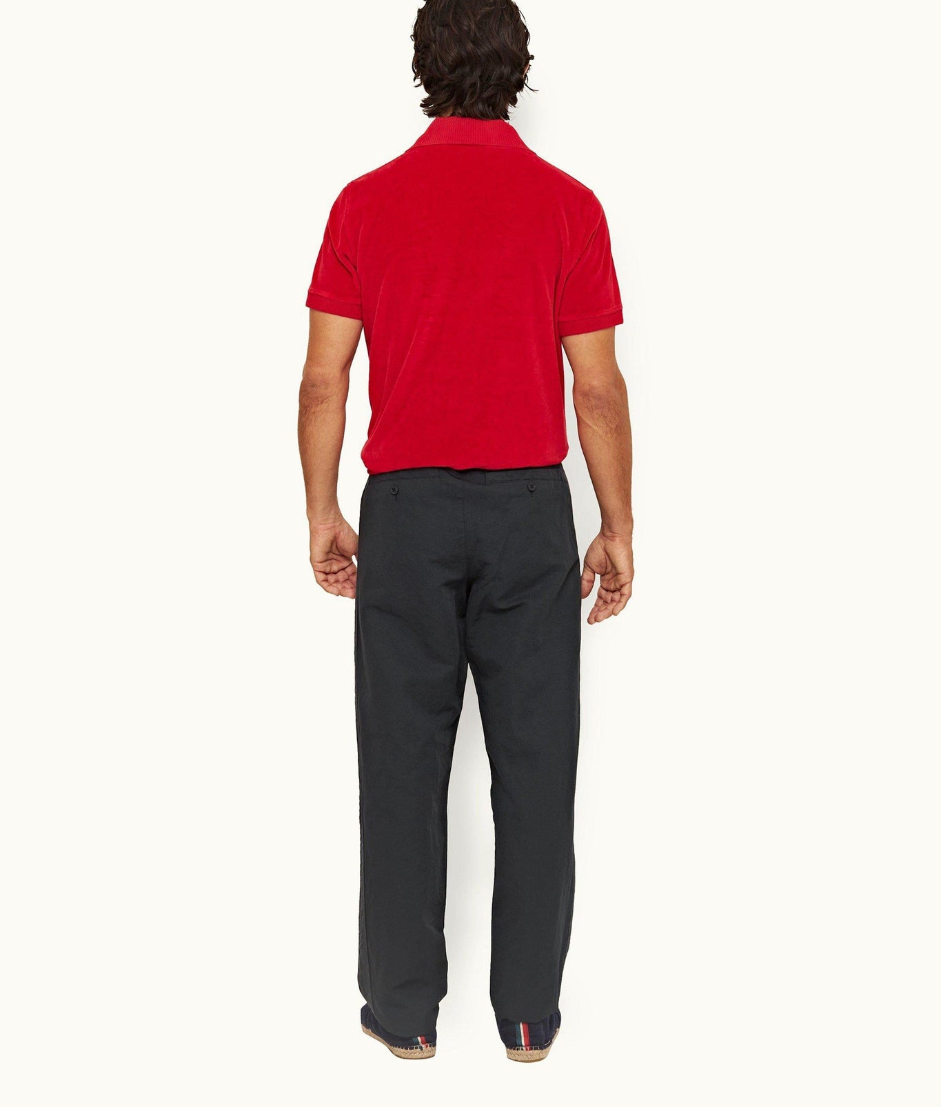 Sonoran Linen Relaxed Fit Cotton-Linen Trousers | Shadow