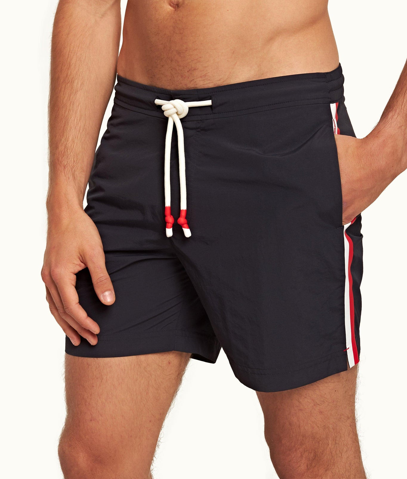 Standard Bonded Mid-Length Bonded Drawcord Swim Shorts | Night Iris