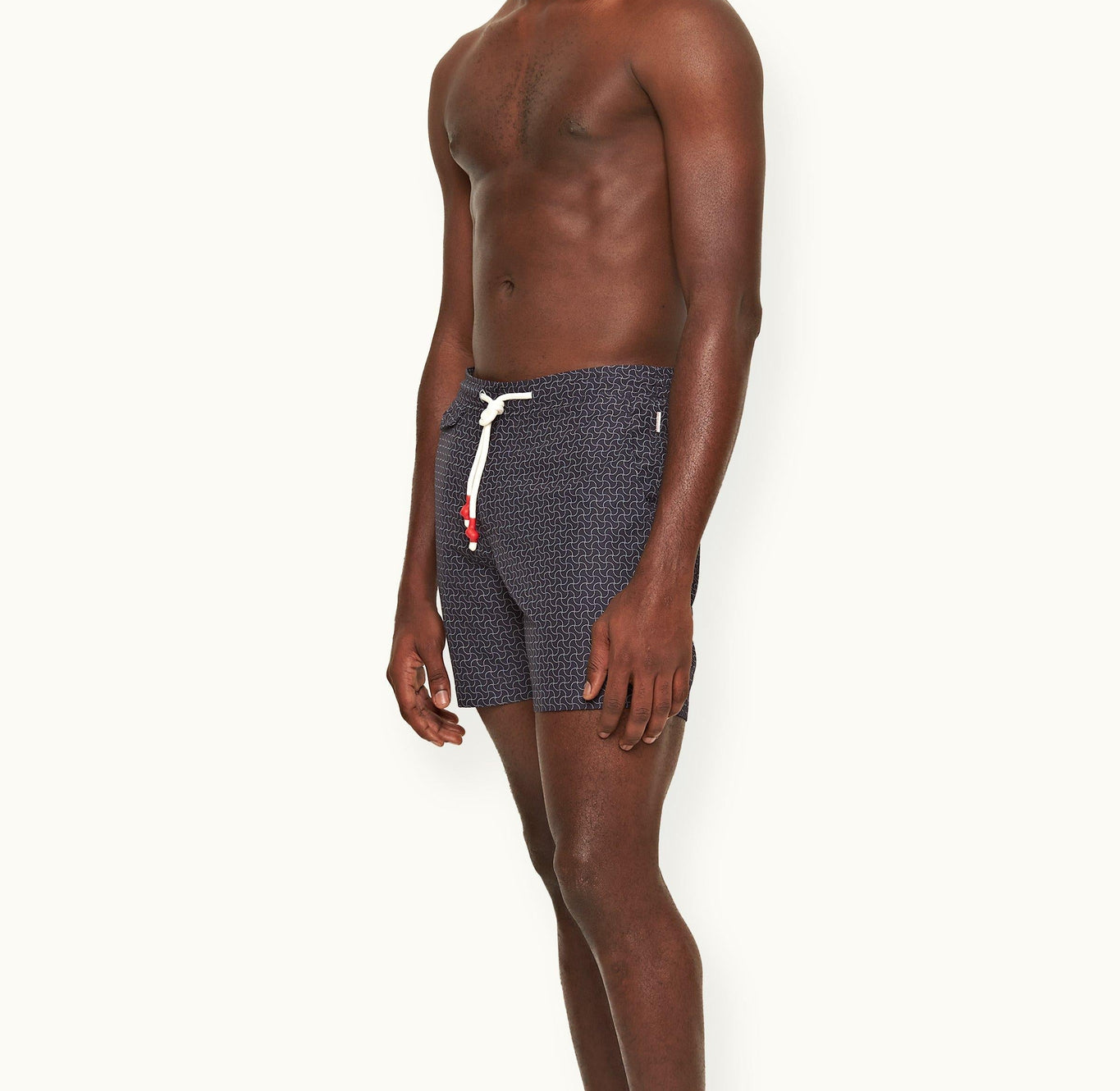 Standard Swen Print Mid-Length Ripstop Drawcord Swim Shorts | Night Iris