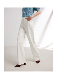 Straight-Leg Slim Jeans | White