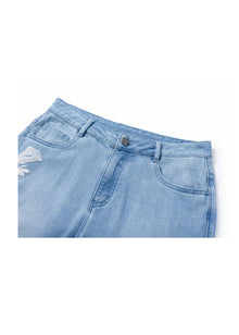 Straight Leg Jeans | Blue