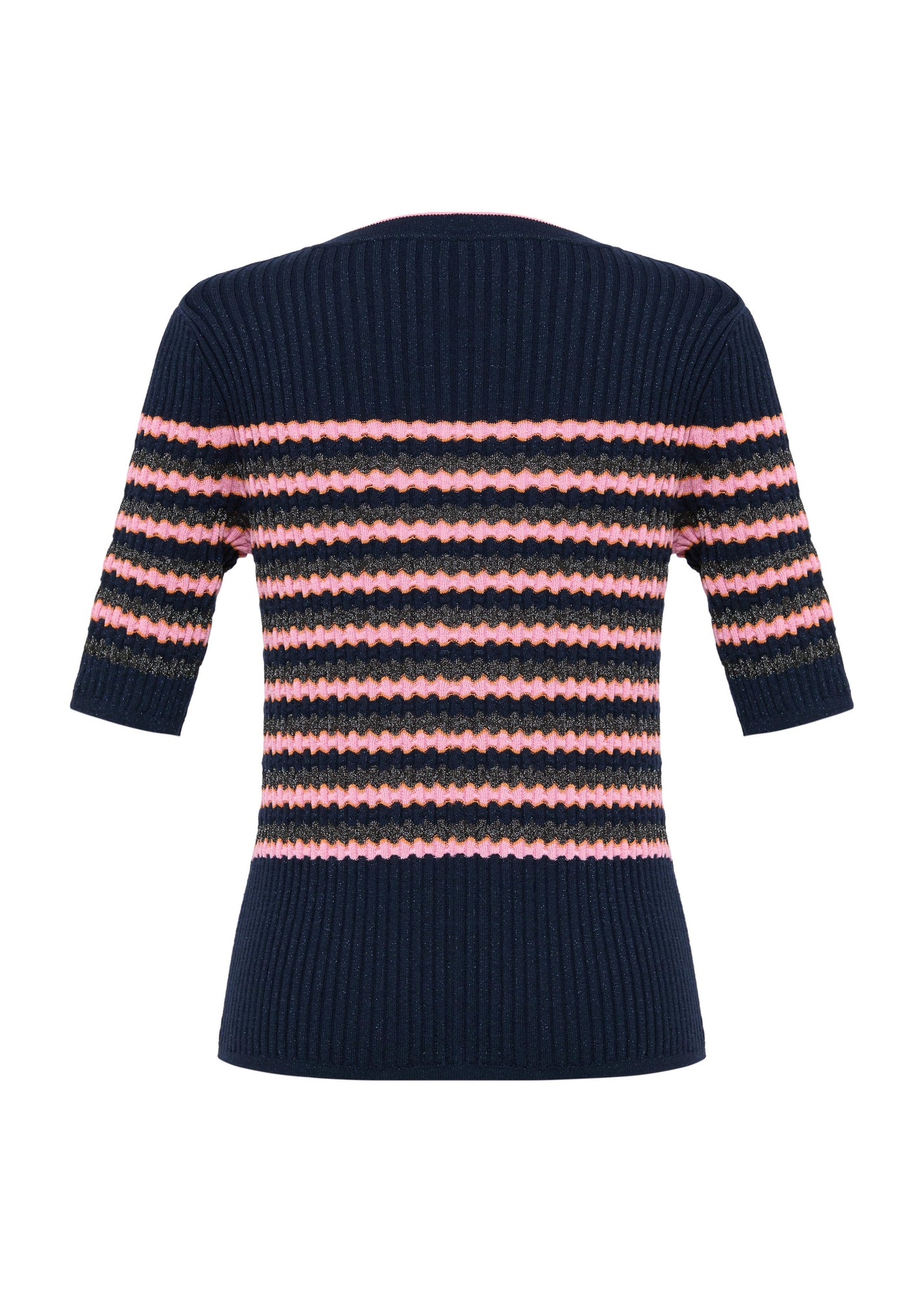 Striped Knit Top | Pink