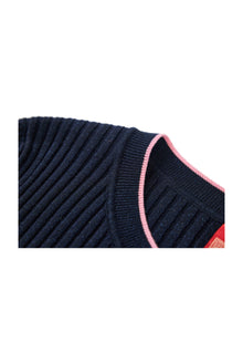 Striped Knit Top | Pink