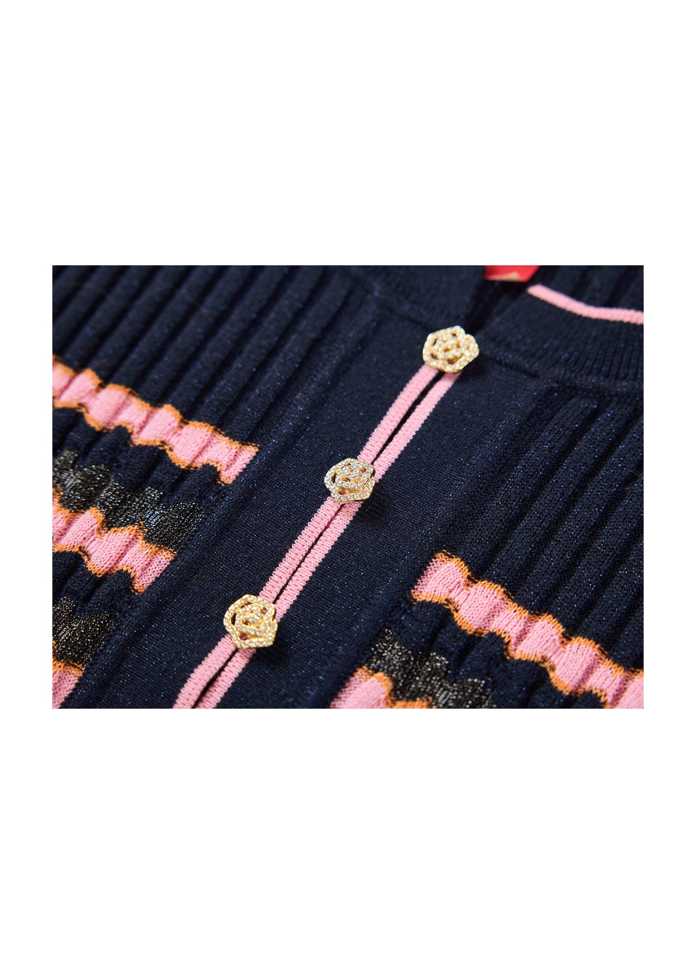 Striped Knit Top | Pink