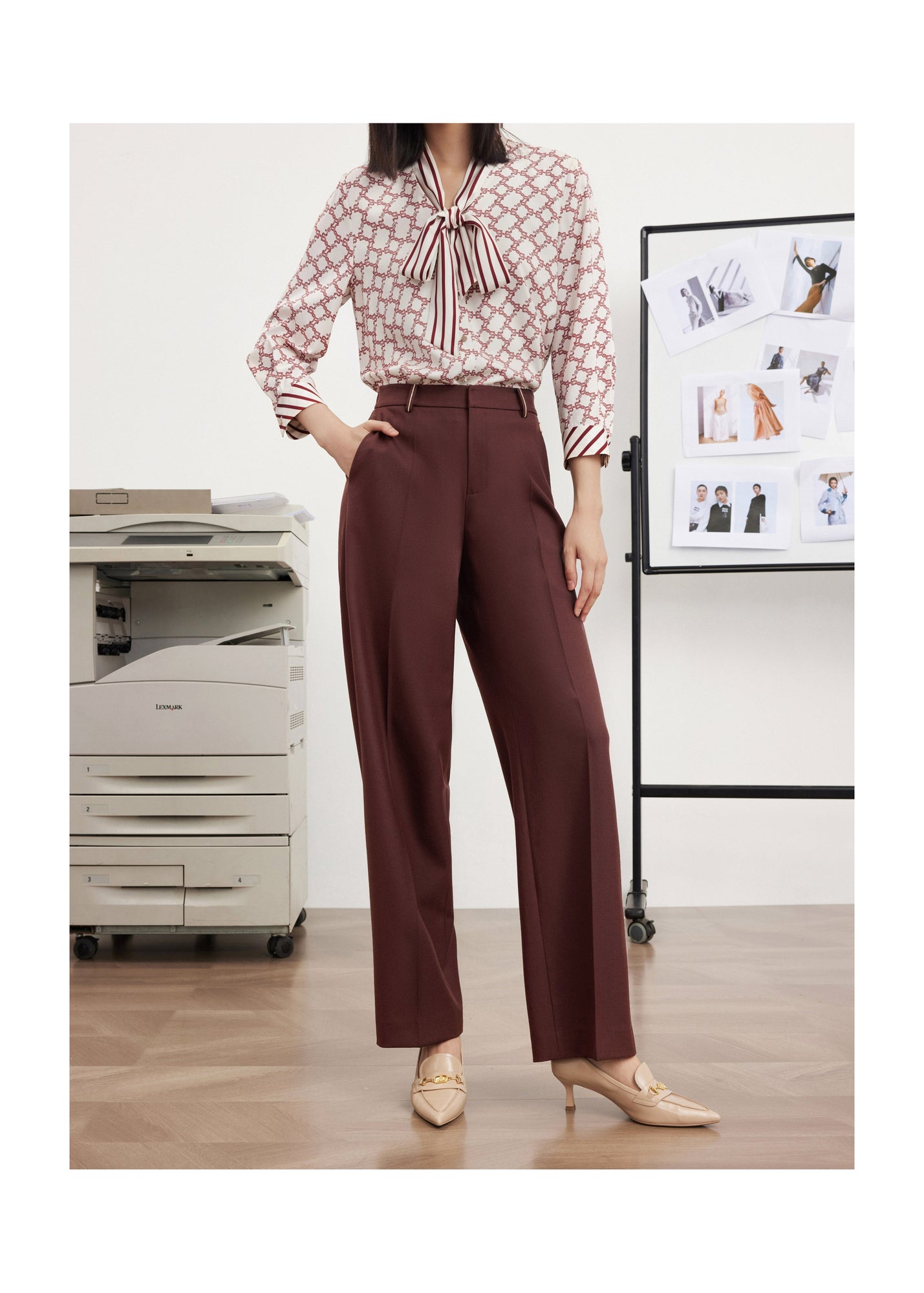 Suit Trouser | Wine Red