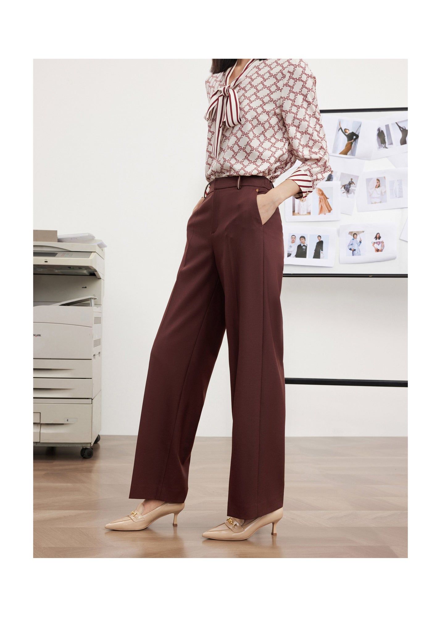 Suit Trouser | Wine Red