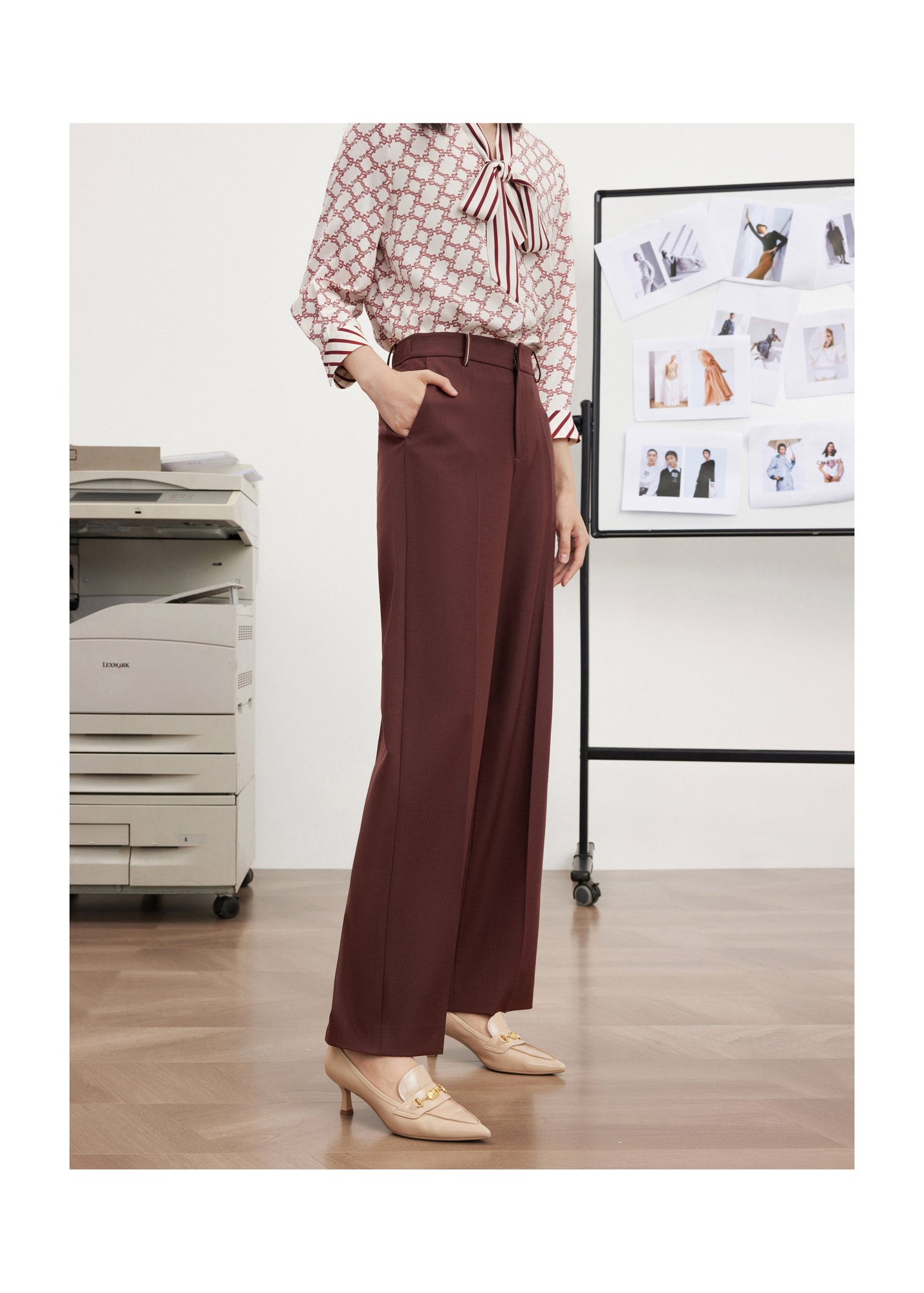 Suit Trouser | Wine Red