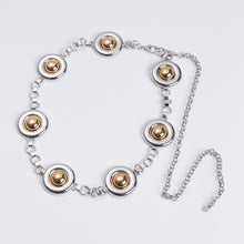 Chrome Orb Pendant Belt | Silver/Gold