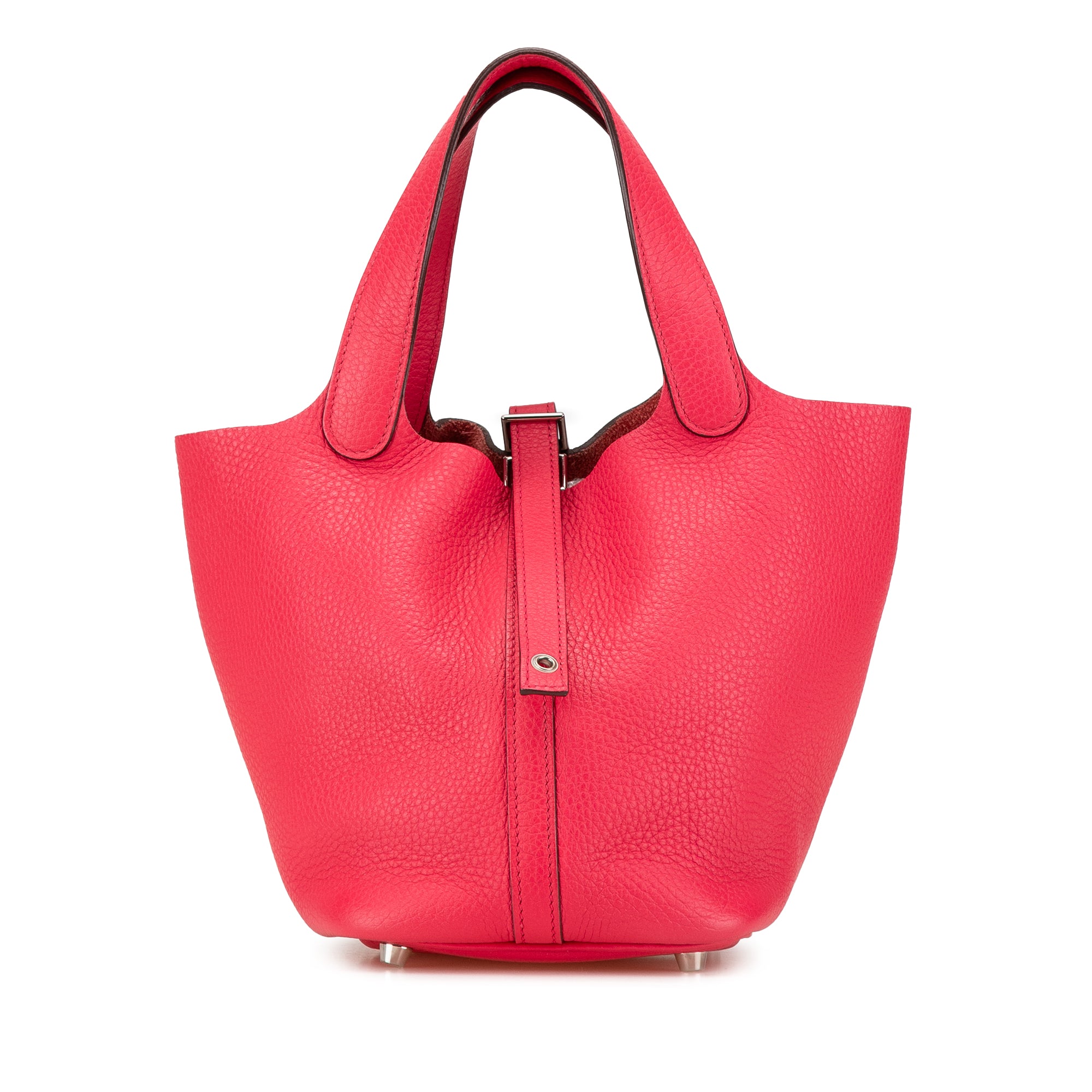 Hermes | Pre-Owned Clemence Picotin Lock 18 | Pink/Hot Pink