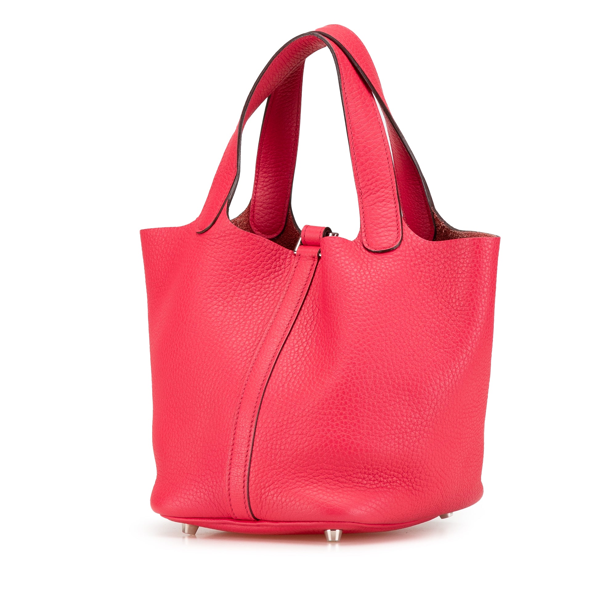 Hermes | Pre-Owned Clemence Picotin Lock 18 | Pink/Hot Pink