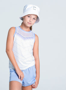 Kids | Lavender Love Tie Back Tank | Lavender