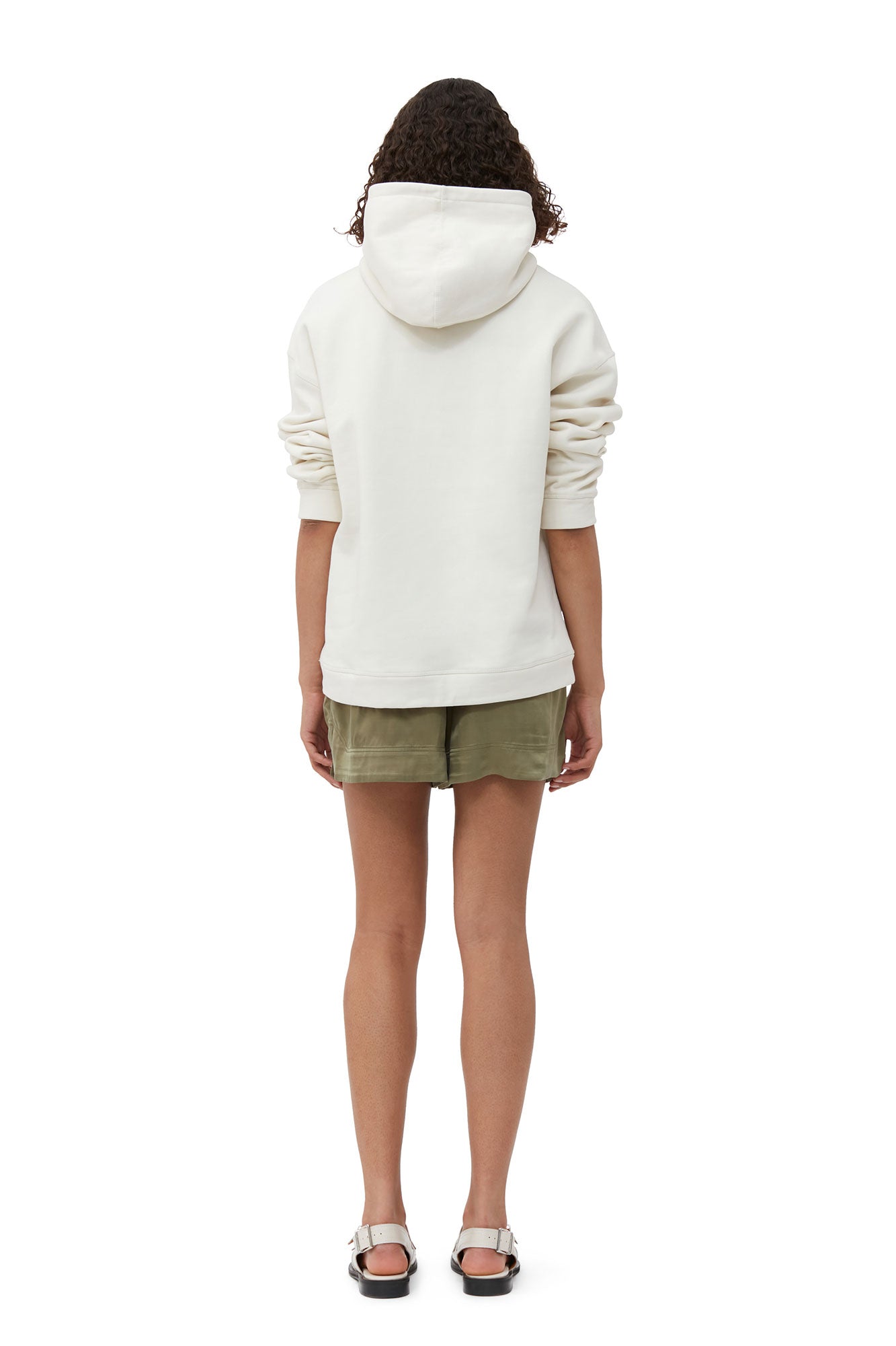 Isoli Flower Oversized Hoodie | Egret