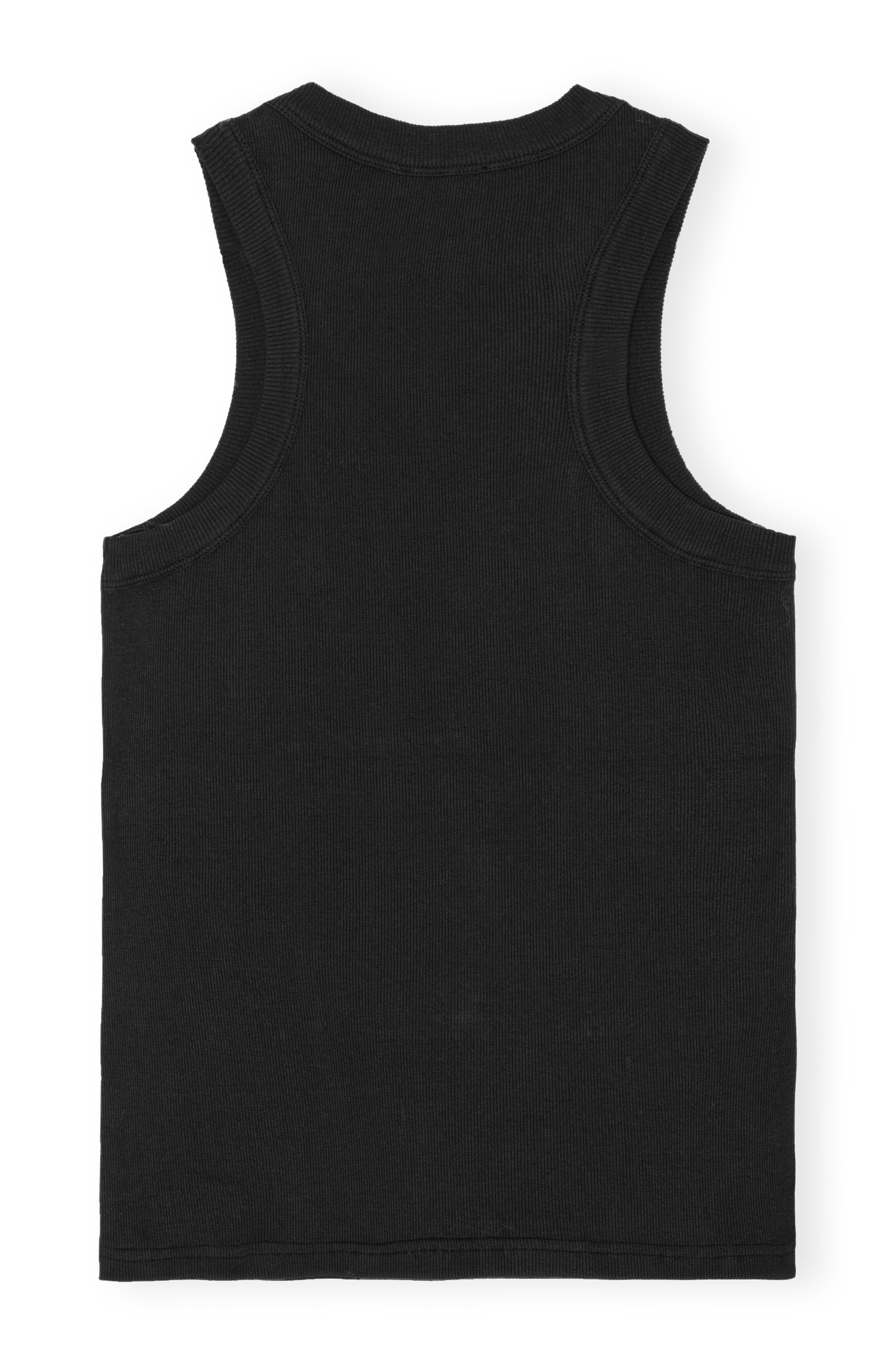 Rib Jersey Embellish Tank Top | Black