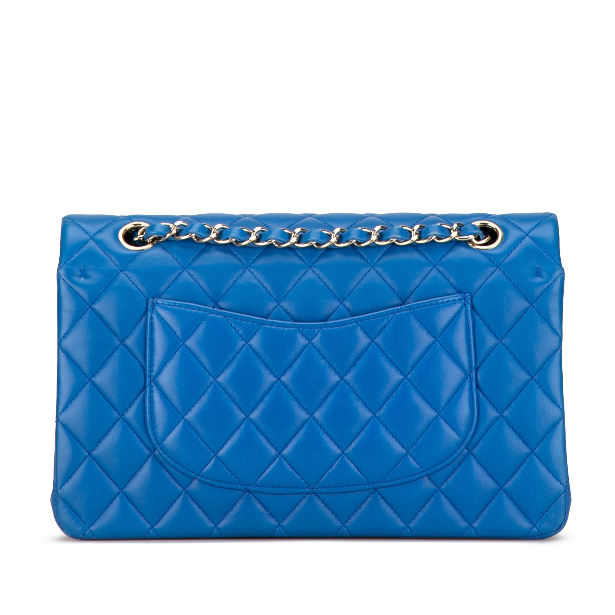 Chanel | Pre-Owned Medium Classic Lambskin Double Flap | Blue