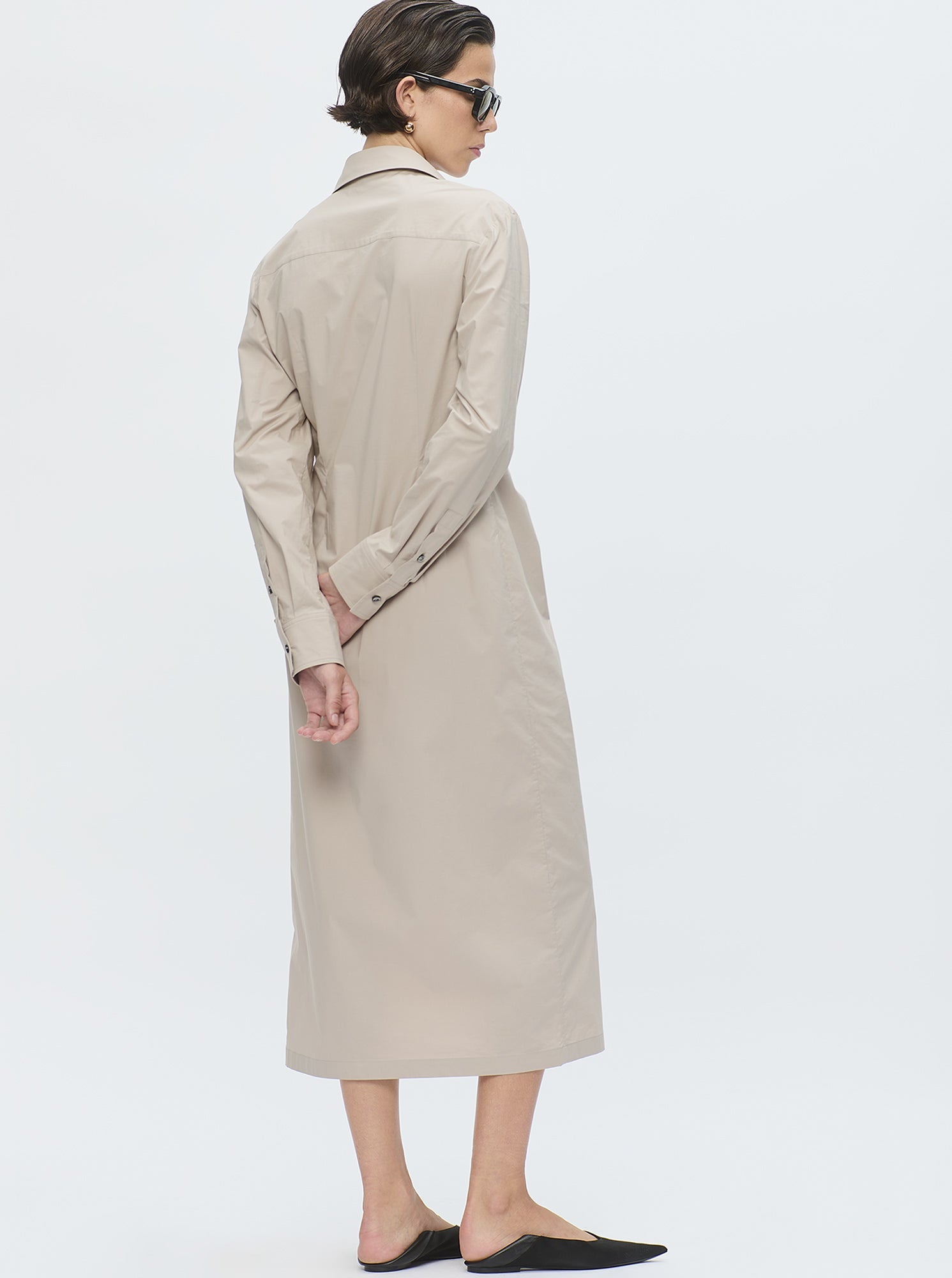 Tangiers Long Shirt Dress | Safari