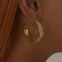 The Rouge Cz Hoop Earrings | Gold Vermeil & Sterling Silver