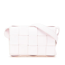 Bottega Veneta | Pre-Owned Nappa Intrecciato Cassette Crossbody | Pink/Light Pink