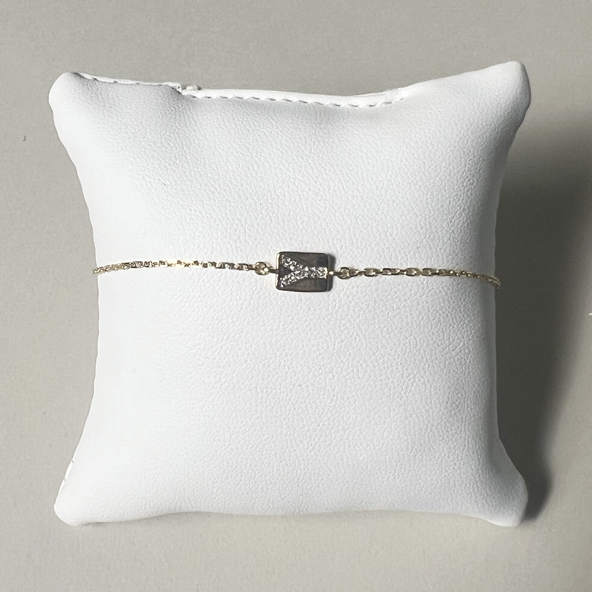 Spell It Out Diamond Initial Bracelet | 14K Yellow Gold | White Diamond