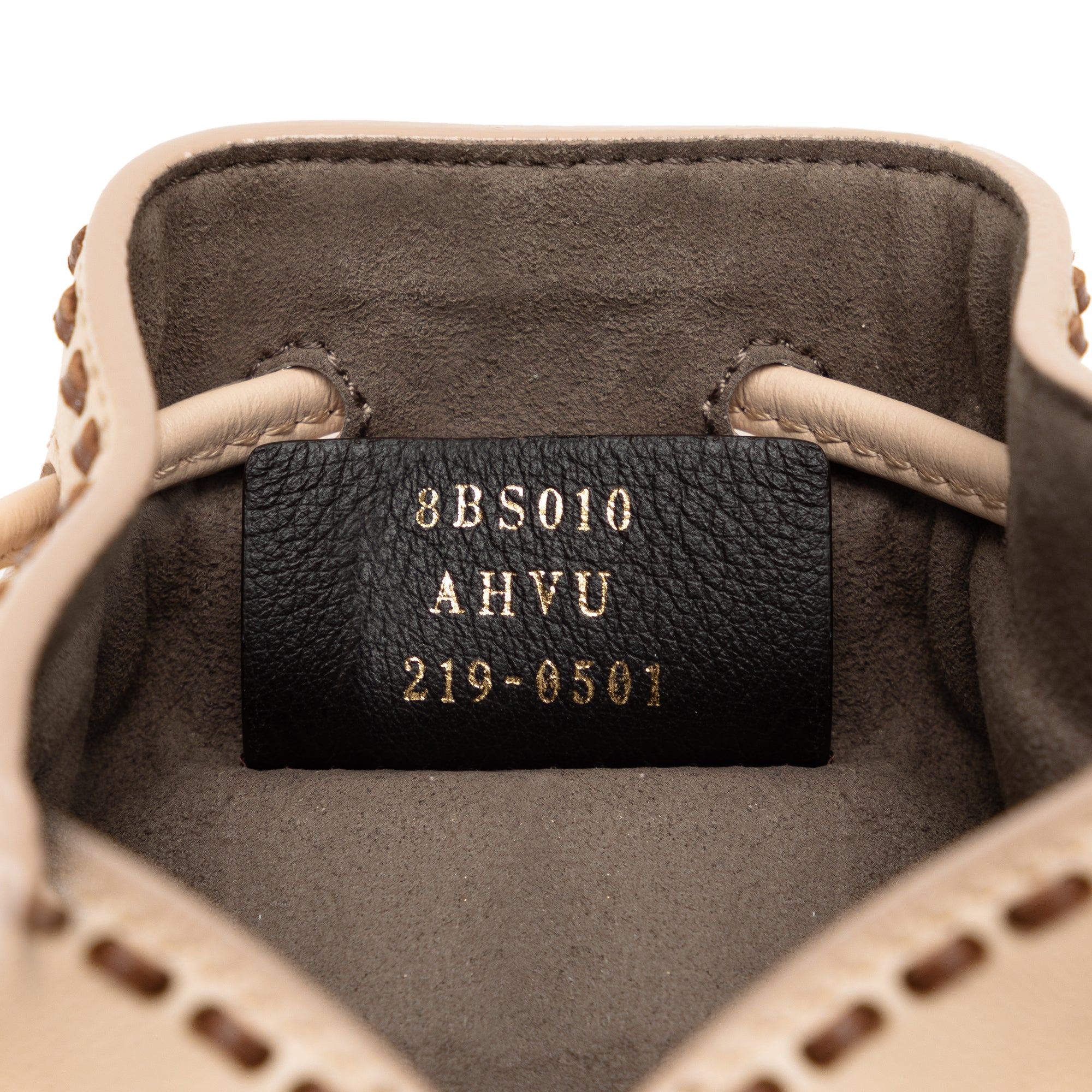 Fendi | Pre-Owned Shearling Mini Mon Tresor Bucket Bag | Pink