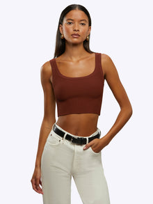 Coreflex Tank Cropped | Tuscan