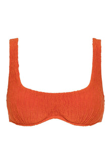 Kaia Bikini Top | Tangerine