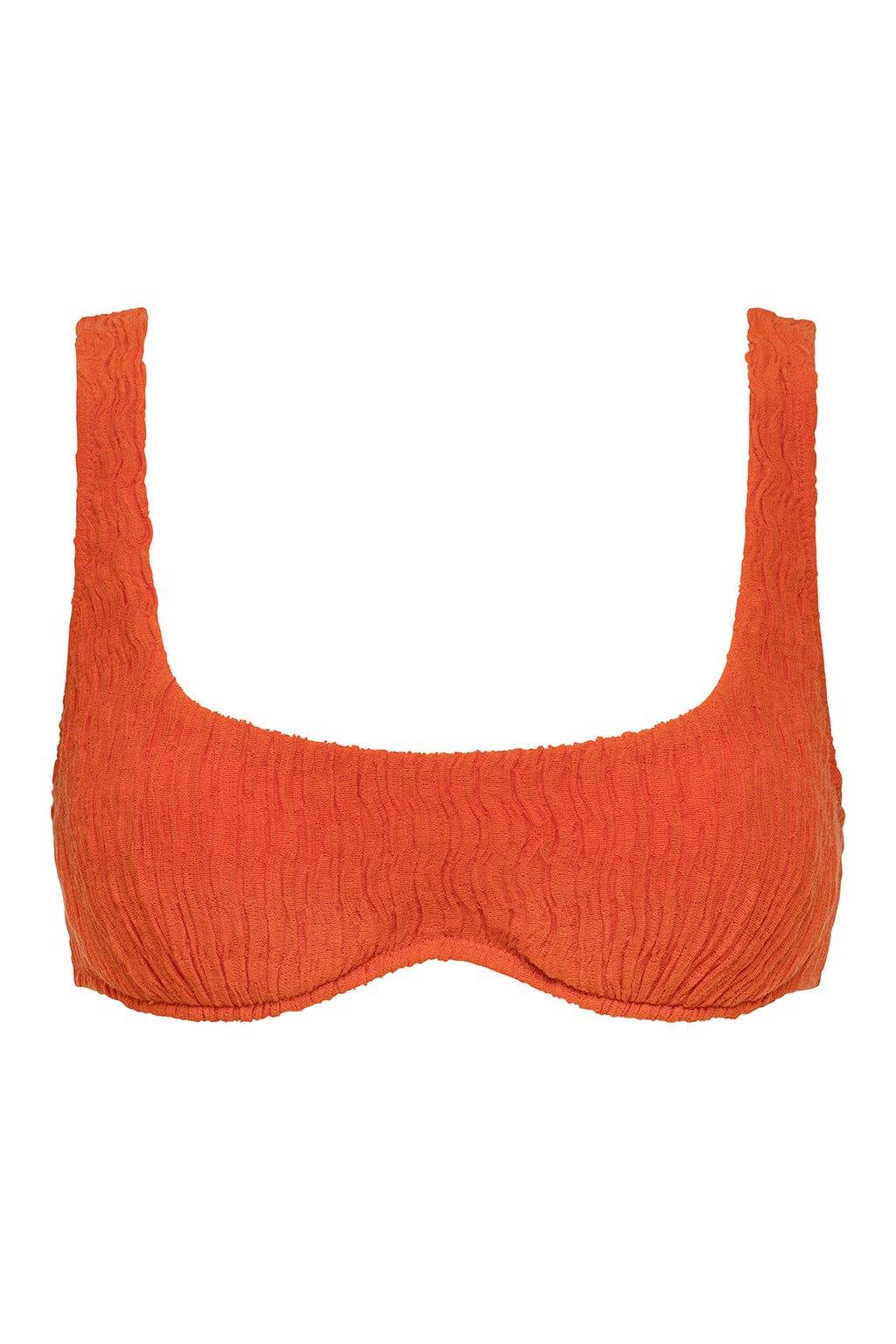 Kaia Bikini Top | Tangerine