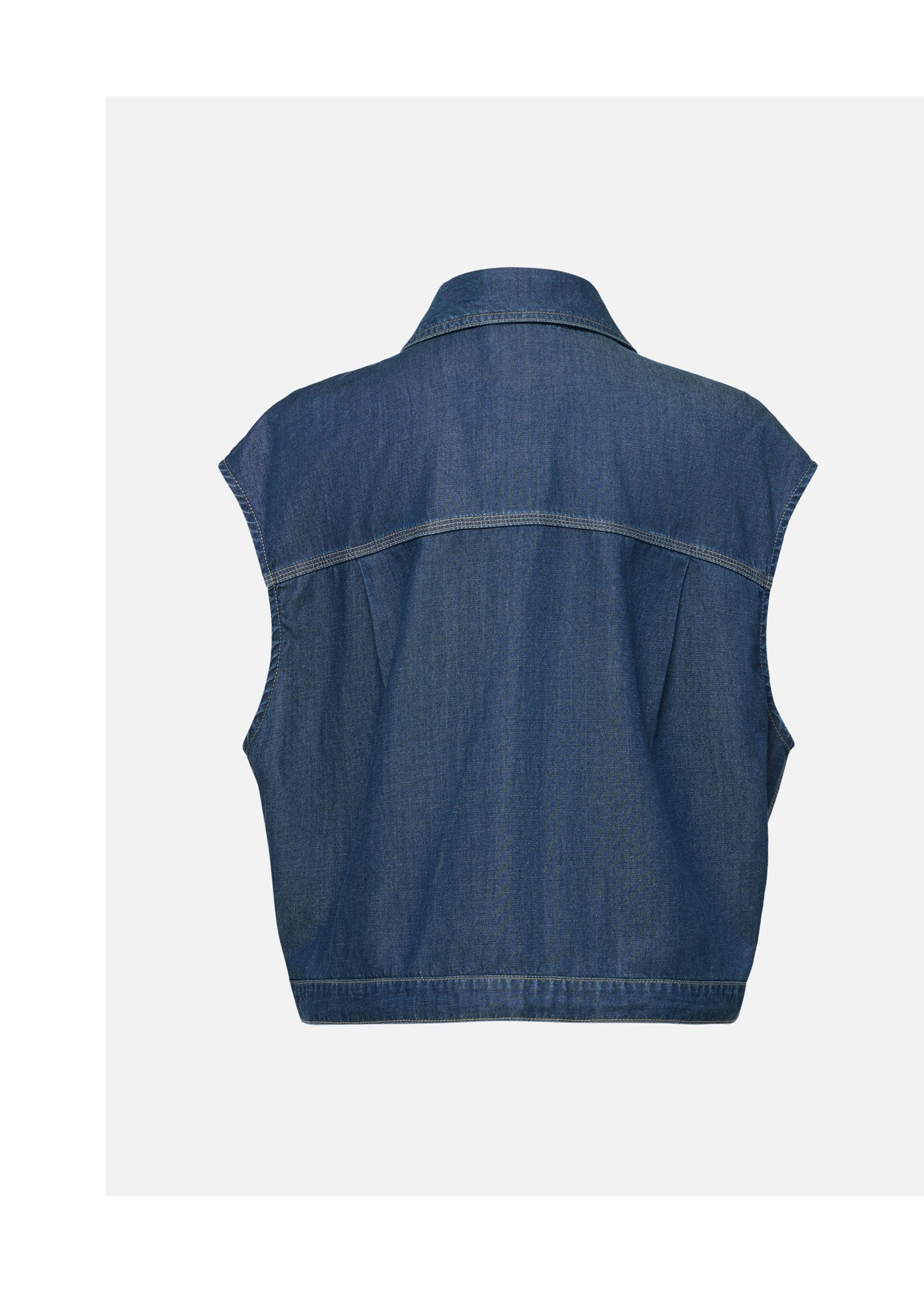Tencel-Cotton Denim Jacket | Navy