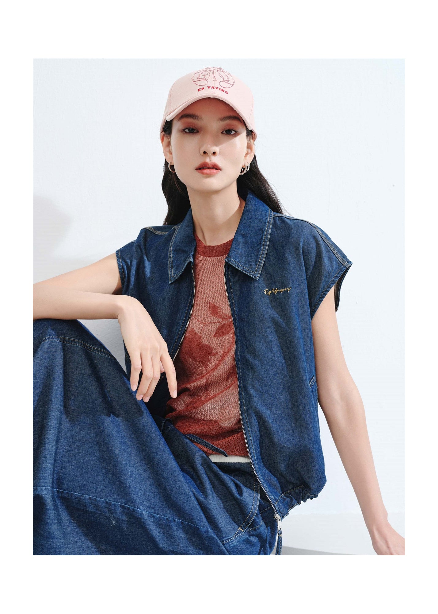 Tencel-Cotton Denim Jacket | Navy
