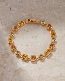 The Diana Bezel Bracelet | Gold Vermeil Plated Sterling Silver