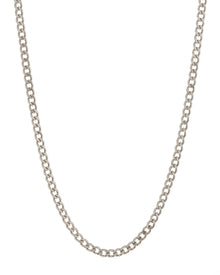 The Classique Skinny Curb Chain (5mm) - Silver | Plated Silver