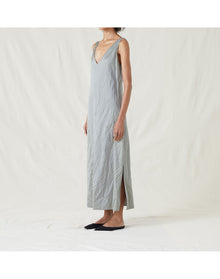 The Deep Column Dress | Pewter