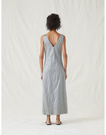 The Deep Column Dress | Pewter