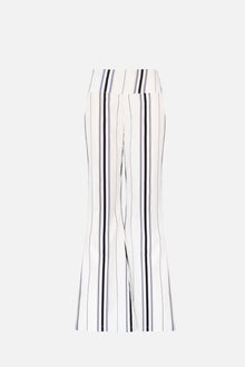 Tilly Cotton Trouser | Offwhite Striped