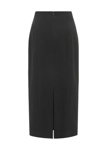 Triacetate Pencil Skirt | Black