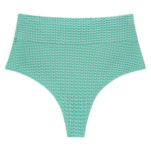 Added Coverage High Rise Bikini Bottom | Turquoise Crochet