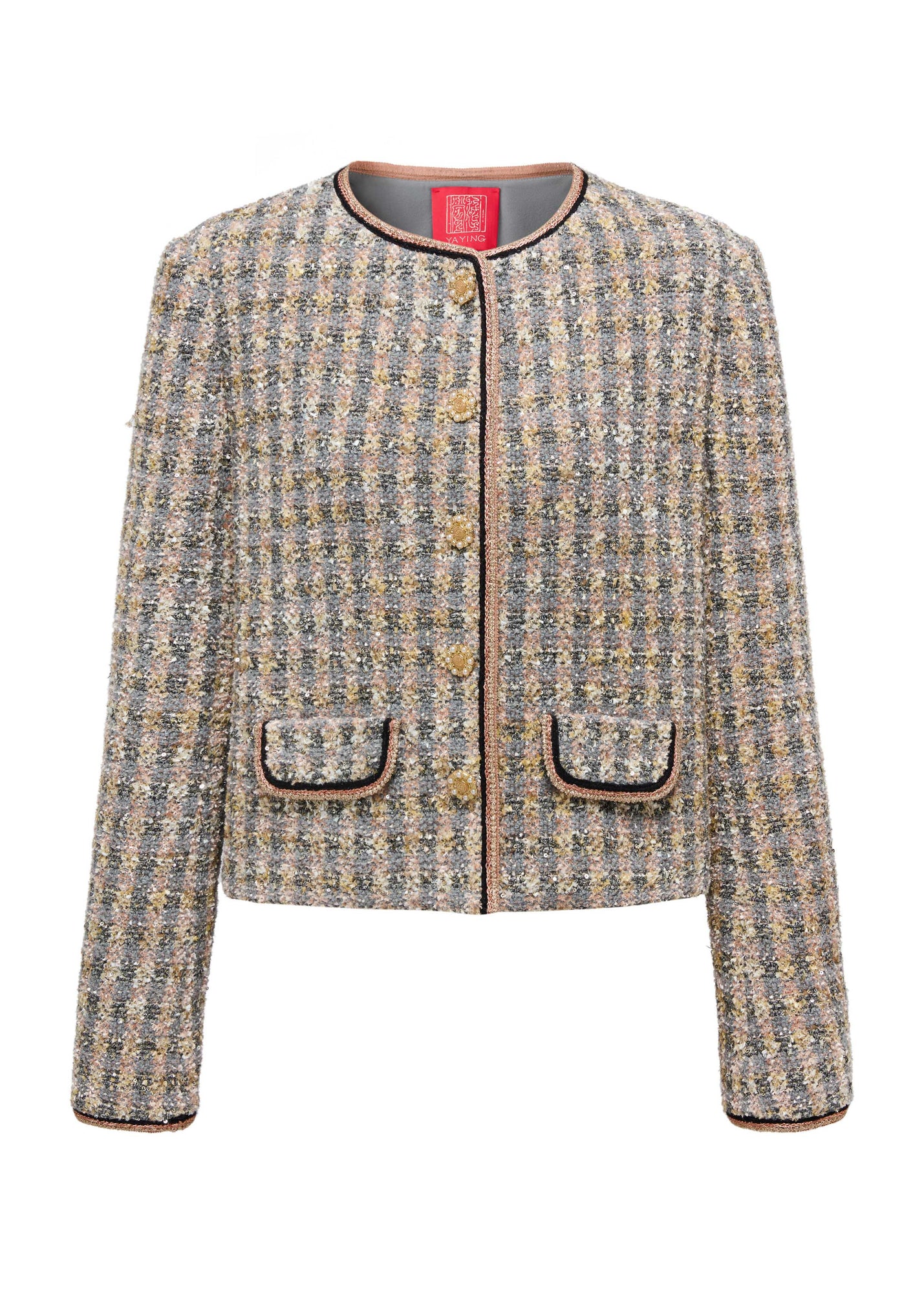Tweed Knit Cardigan | Grey