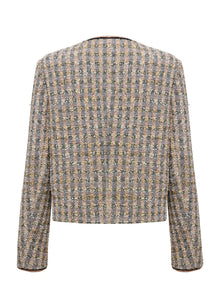 Tweed Knit Cardigan | Grey