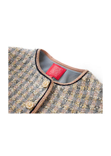 Tweed Knit Cardigan | Grey