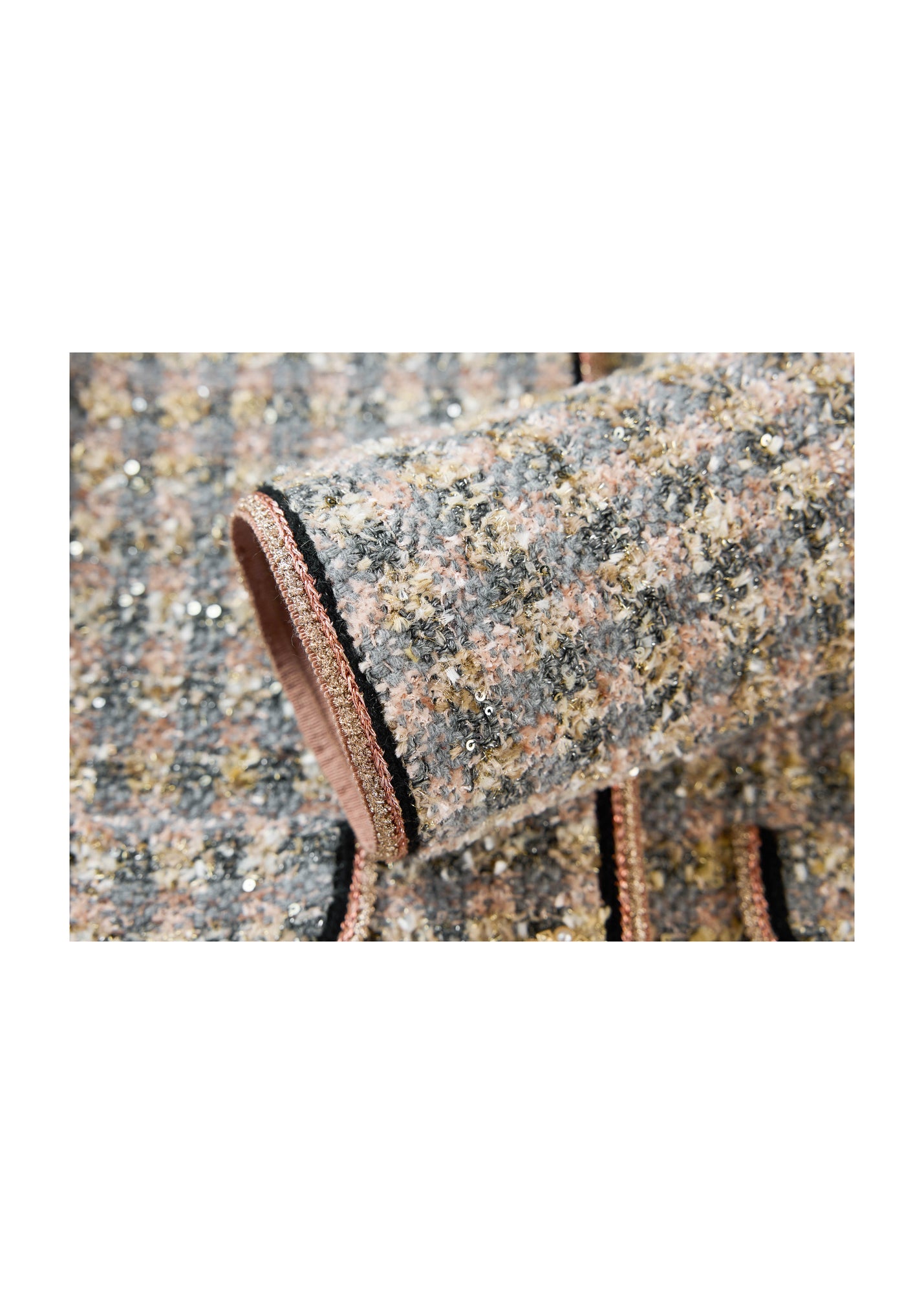 Tweed Knit Cardigan | Grey