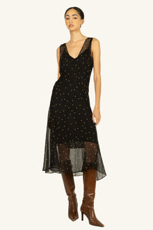 Twila Dress | Black Polka Dot