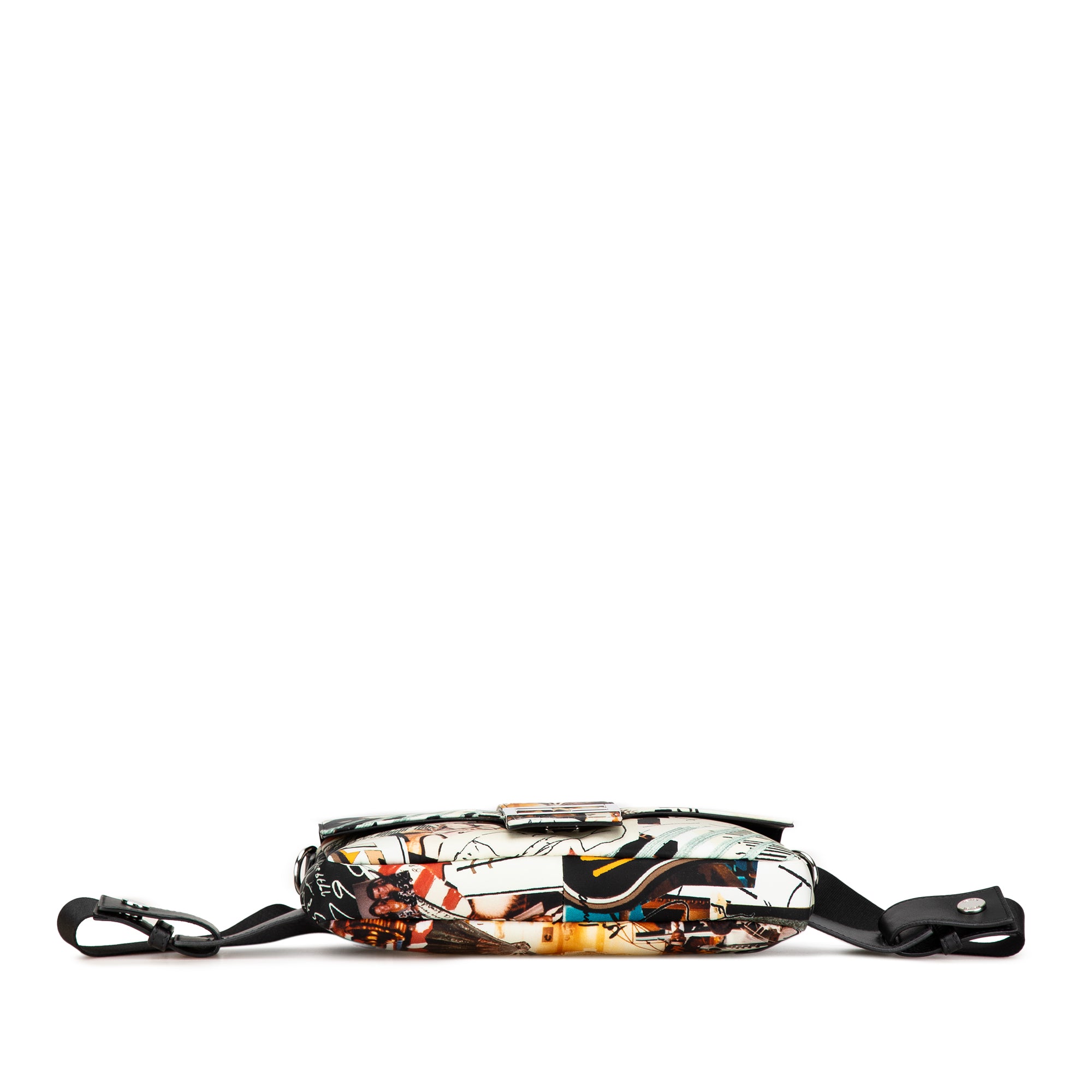 Fendi | Pre-Owned Nylon Karl Kollage Convertible Belt Baguette | White